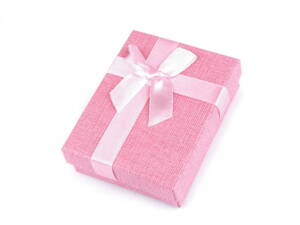 Darčeková papierová krabička - ružová 9x7cm