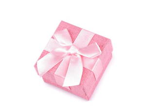 Darčeková papierová krabička - ružová 5x5cm