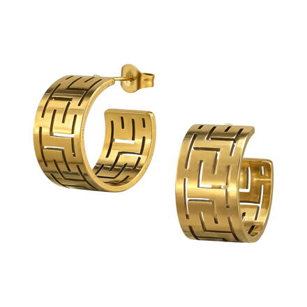 Dámske vzorované náušnice z chirurgickej ocele