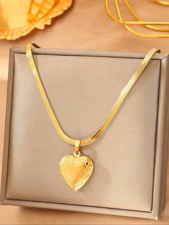 Snake retiazka z chirurgickej ocele so srdiečkom