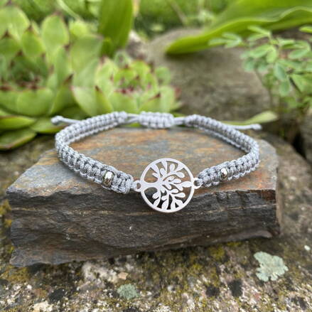 Pletený náramok Strom života