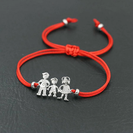 Červený náramok FAMILY 