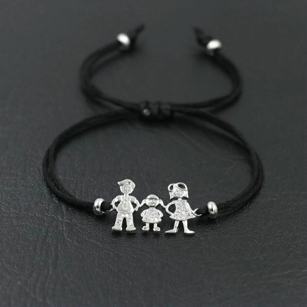 Čierny náramok FAMILY