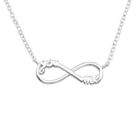 Náhrdelník NEKONEČNO You & Me - Striebro Ag 925/1000
