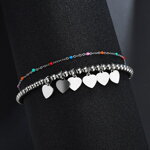 Guličkový náramok so srdiečkami Guličkový náramok so srdiečkami