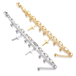 Náramok z chirurgickej ocele s krížikmi