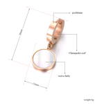 Náušnice z chirurgickej ocele KOLIESKO