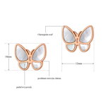 Náušnice z chirurgickej ocele MOTÝĽ