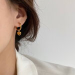 Dámske náušnice kruhy so srdiečkom