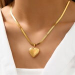 Snake retiazka z chirurgickej ocele so srdiečkom