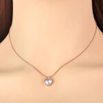 Retiazka so zirkónom v tvare srdiečka