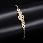 Oceľový sťahovací náramok so srdiečkami