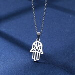 Náušnice a retiazka s príveskom RUKA FATIMY