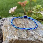 Set šnúrkových tyrkysových náramkov Set šnúrkových tyrkysových náramkov