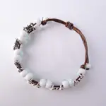 Vintage náramok s kvietkami a korálkami