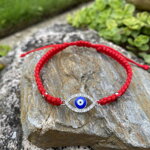 Červený ochranný náramok EVIL EYE