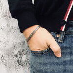 Pánsky oceľový náramok 6.5 mm