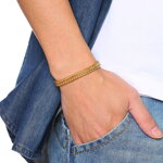 Pánsky oceľový náramok 6.5 mm