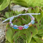 Pletený náramok Mesačný kameň Pletený náramok Mesačný kameň