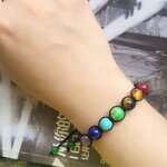 Čakrový ochranný Shamballa náramok